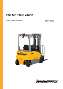 Jungheinrich EFG MC 330 G 470DZ Spare Parts Catalogue - Serial F5010936