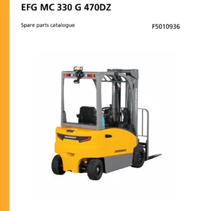 Jungheinrich EFG MC 330 G 470DZ Spare Parts Catalogue - Serial F5010936