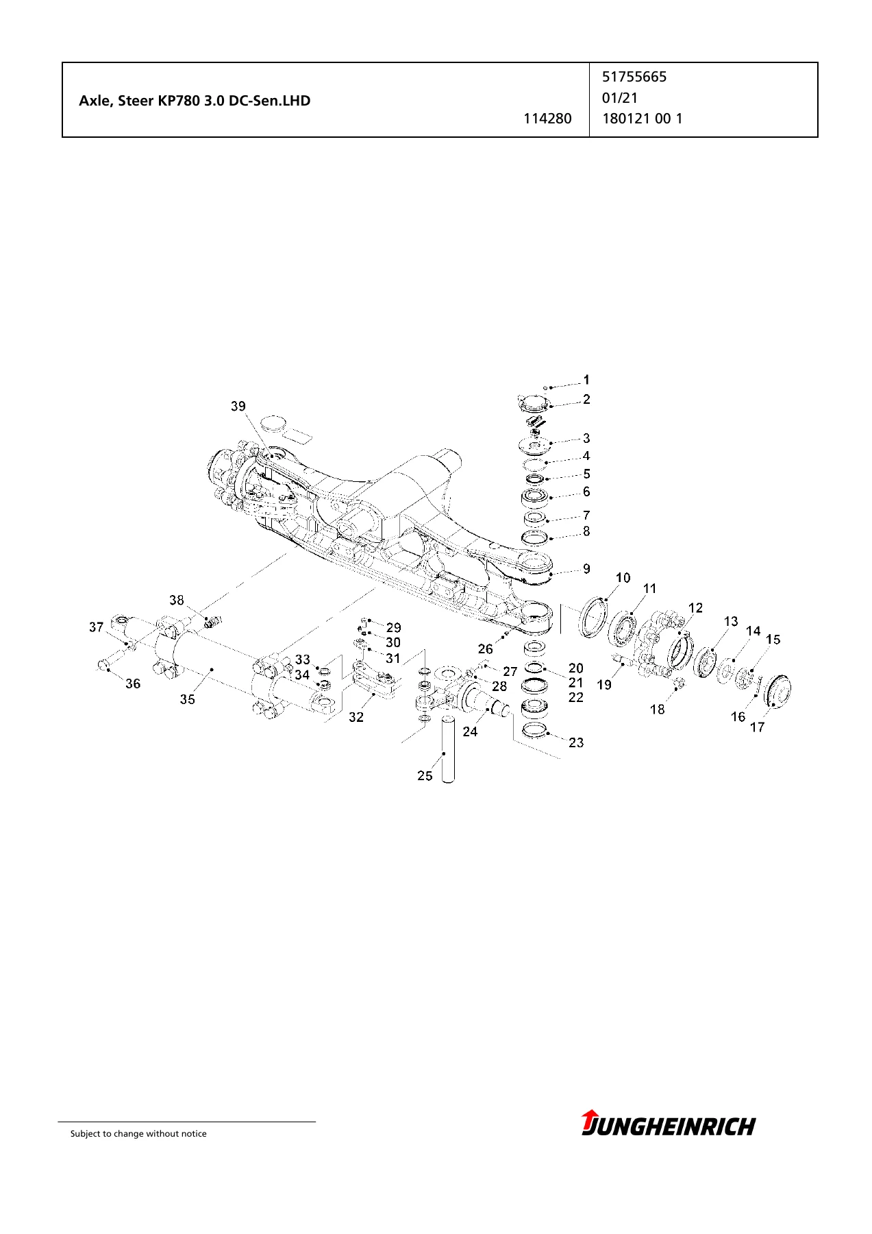 Jungheinrich EFG MC 330 GE 115-310ZZ Forklift Spare Parts Catalogue FN981653 - Image 3