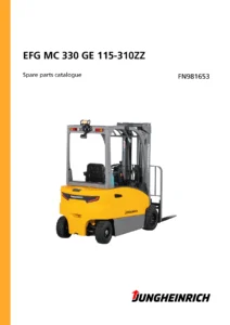 Jungheinrich EFG MC 330 GE 115-310ZZ Forklift Spare Parts Catalogue FN981653