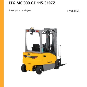 Jungheinrich EFG MC 330 GE 115-310ZZ Forklift Spare Parts Catalogue FN981653