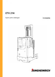 Jungheinrich ETV 214 Spare Parts Catalogue - PDF Download