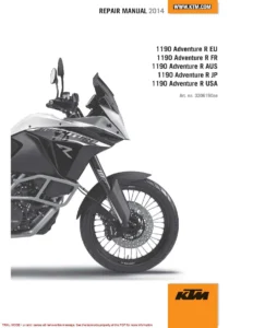 KTM 1190 Adventure R Repair Manual 2014 PDF - Full Workshop Service Guide