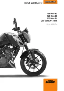 KTM 125 Duke & 200 Duke 2012-2013 Repair Manual PDF Download