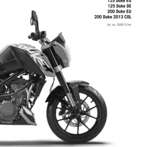 KTM 125 Duke & 200 Duke 2012-2013 Repair Manual PDF Download
