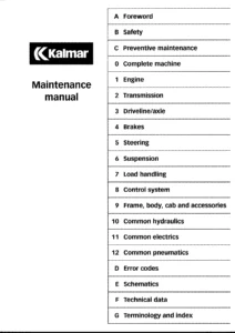 Kalmar DCE 90-180 DCE 70-32E3-70-35E4 Maintenance Manual - PDF Download