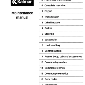 Kalmar DCE 90-180 DCE 70-32E3-70-35E4 Maintenance Manual - PDF Download