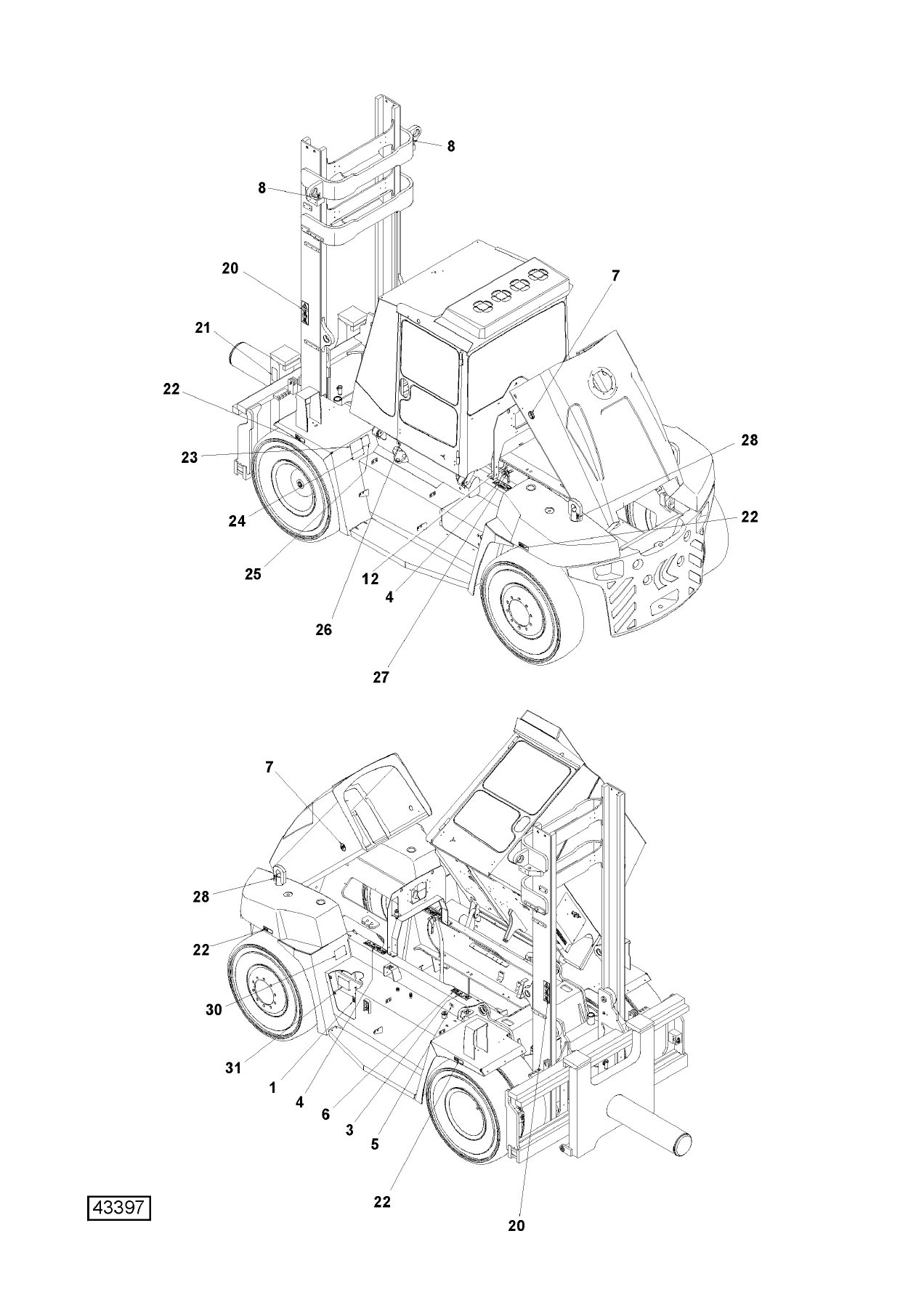 Kalmar DCE 90-180 Forklift 2006-Onwards Spare Parts Catalogue PDF - Image 3