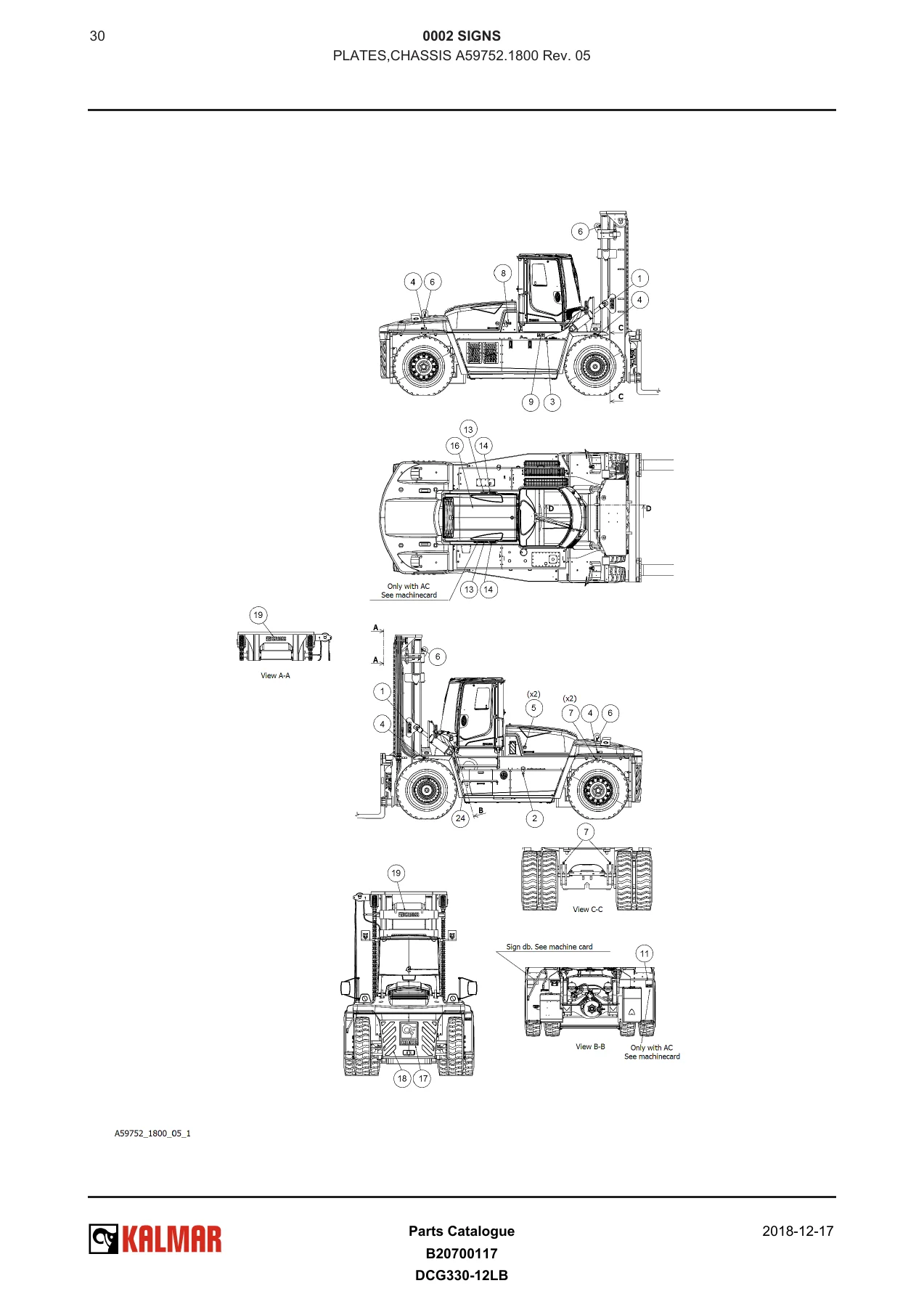 Kalmar DCG330-12LB Forklift Parts Catalogue 2018 PDF Parts Manual - Image 2