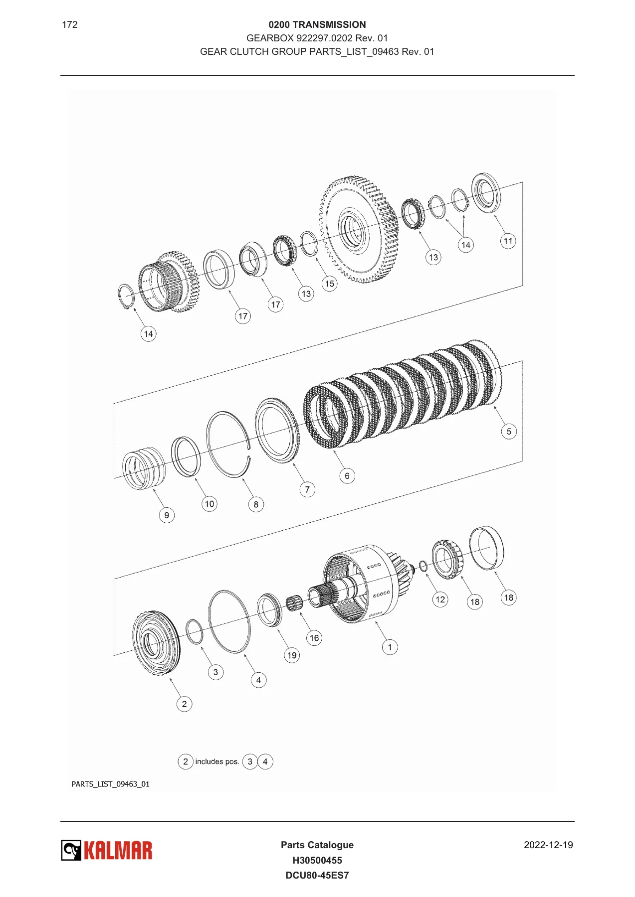 Kalmar DCU80-45ES7 Empty Container Handler Parts Catalogue 2022 - PDF Parts Manual H30500455 - Image 3