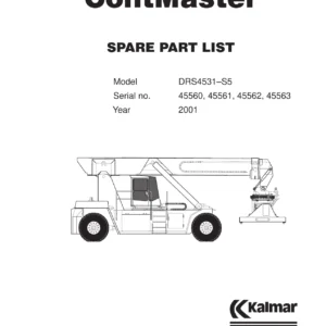 Kalmar DRS4531-S5 Spare Parts Catalogue 2001 - Serial Numbers 45560, 45561, 45562, 45563