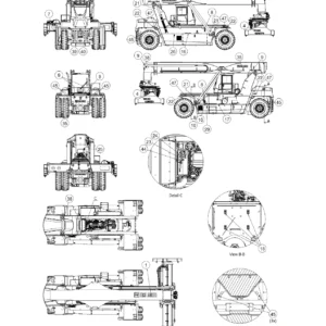 Kalmar DRU450-62S5 Parts Catalogue H11600407 - 928 Page Illustrated Spare Parts Manual PDF