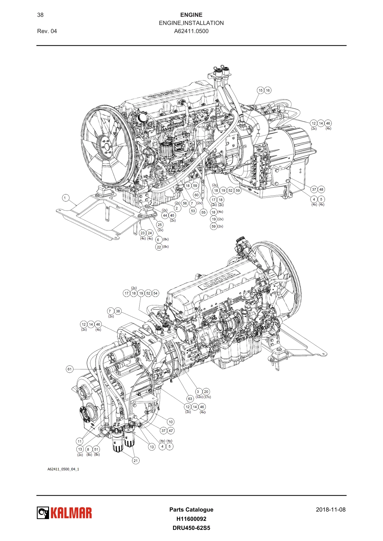 Kalmar DRU450-62S5 Reachstacker Parts Catalogue 2018 β Serial H11600092 PDF - Image 2