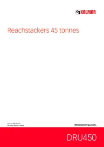 Kalmar DRU450 Reachstacker Workshop Manual PDF - Complete Service & Repair Guide