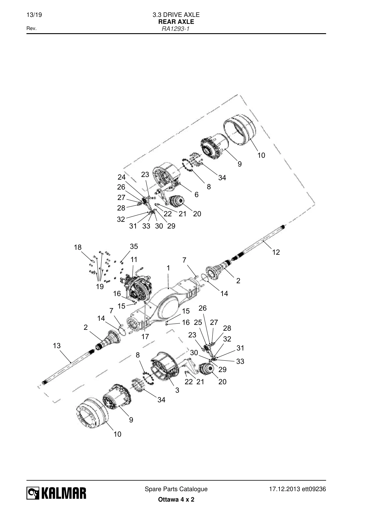 Kalmar Ottawa 4x2 Terminal Tractor Spare Parts Catalogue 333684 PDF - Image 3