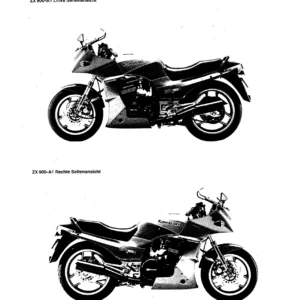 Kawasaki GPZ 900 R ZX 900 A Werkstatthandbuch – Reparaturanleitung als PDF