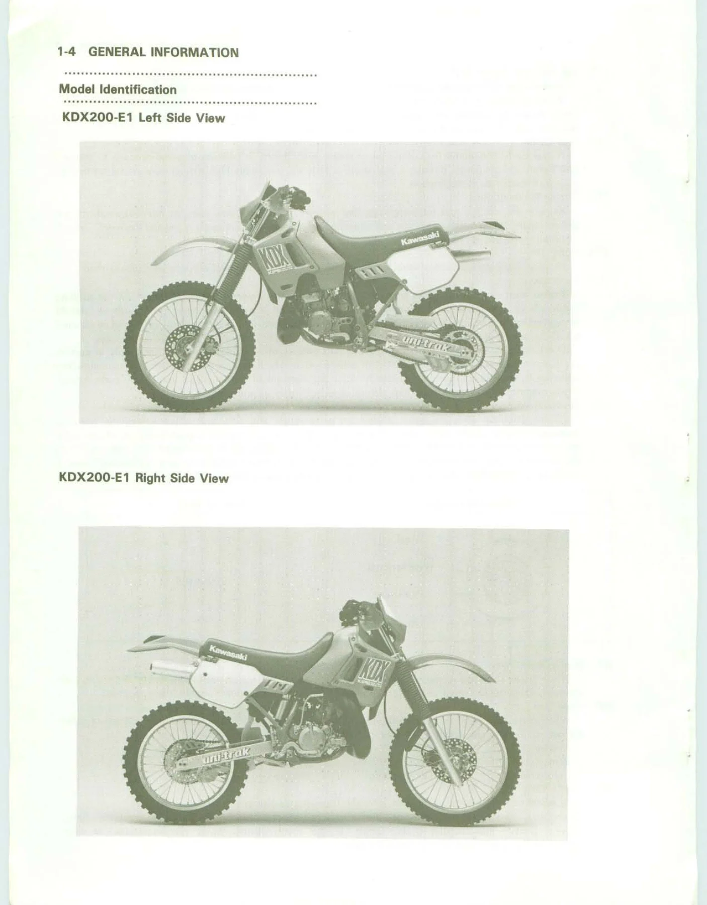 Kawasaki KDX200 1989-1994 Service Manual - Full Workshop Repair Guide PDF - Image 2