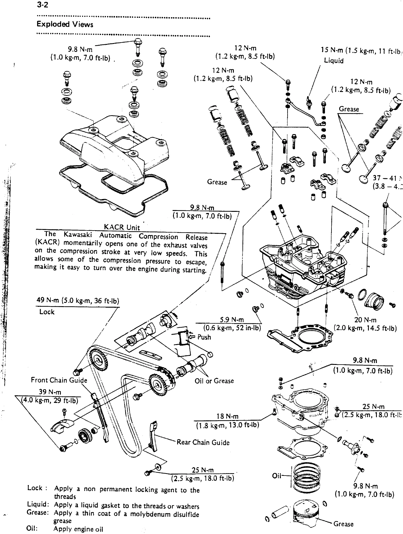 Kawasaki KLR 600 KL600-A1 Service Manual 1984-1985 Workshop Repair PDF - Image 2