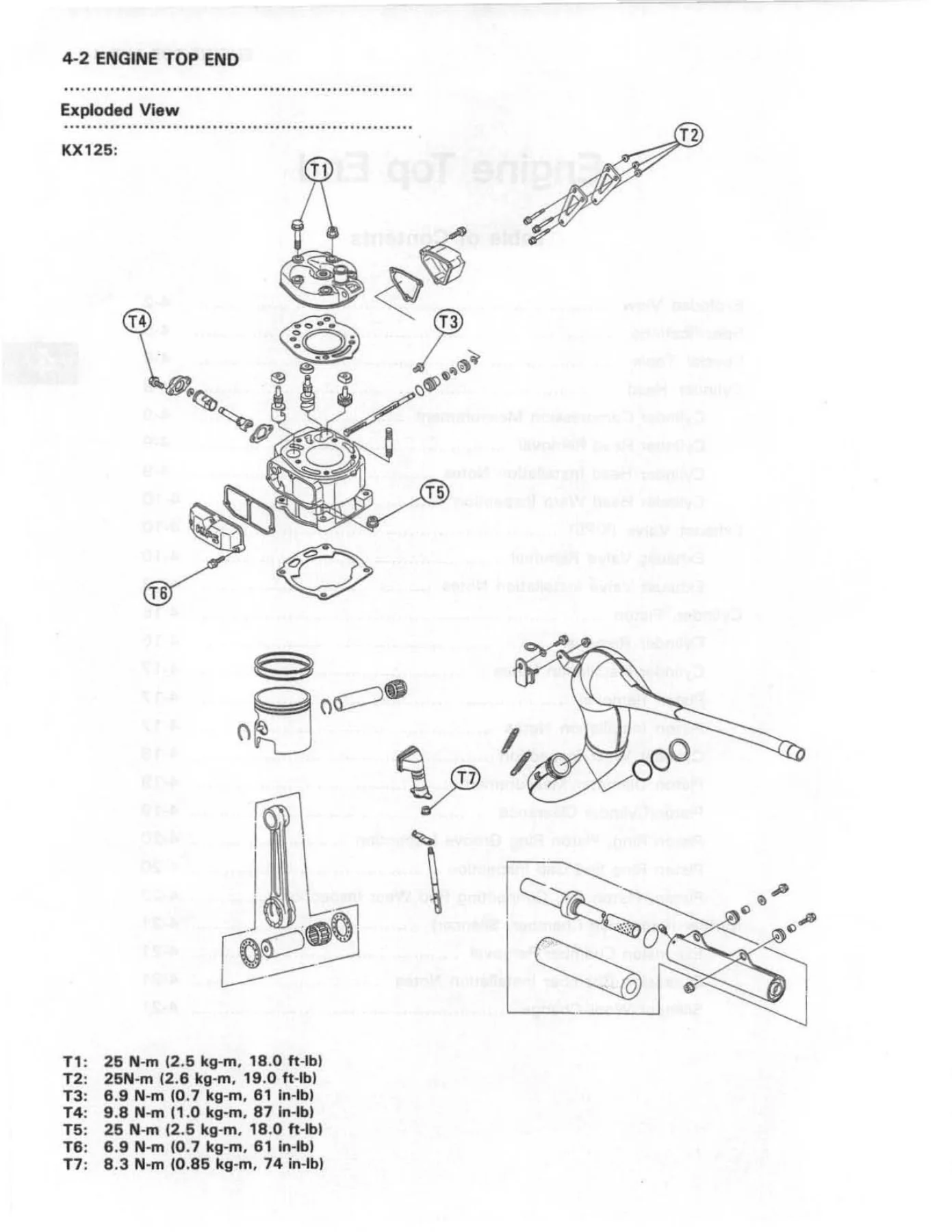 Kawasaki KX125 KX250 KX500 1988-2004 Motorcycle Service Manual PDF - Image 2