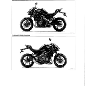 Kawasaki Z900 Z900 ABS Motorcycle Service Manual - ZR900A ZR900B Workshop Repair Guide PDF