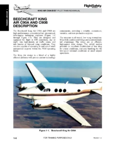 King Air C90A C90B C90GT Pilot Training Manual - FlightSafety Complete Systems Course