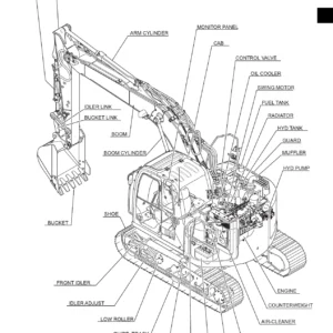 Kobelco SK125SR SK135SR-2 SK135SRLC-2 Excavator Shop Manual - Complete PDF Repair Guide