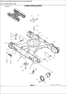 Kobelco SK210LC-6E Dynamic Acera Excavator Parts Catalog ASN YQ08U0969