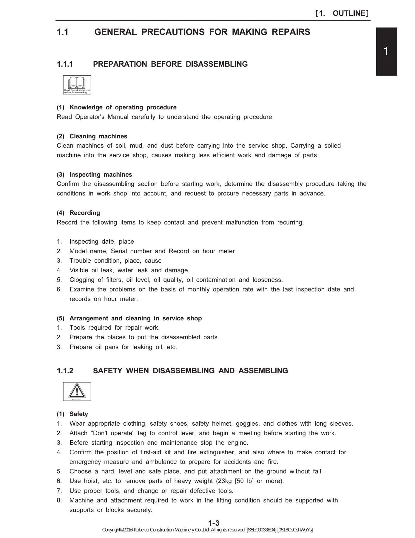 Kobelco SK350LC-9E Hydraulic Excavator Shop Manual S5LC0033E04 - Image 2