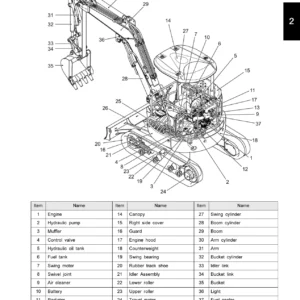 Kobelco SK35SR-6 Hydraulic Excavator Shop Manual - Full PDF Service & Repair Guide