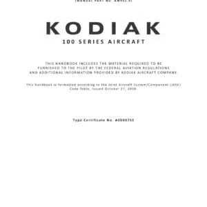 Kodiak 100 Series Aircraft Maintenance Manual - Complete Service & Repair Guide PDF