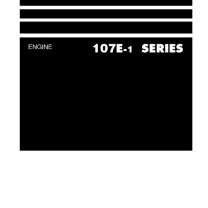 Komatsu 107E-1 Series Engine Shop Manual - SEN00161-12 PDF Download