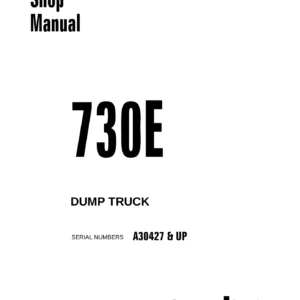 Komatsu 730E Dump Truck Shop Manual - CEBM018000 Complete Service & Repair PDF