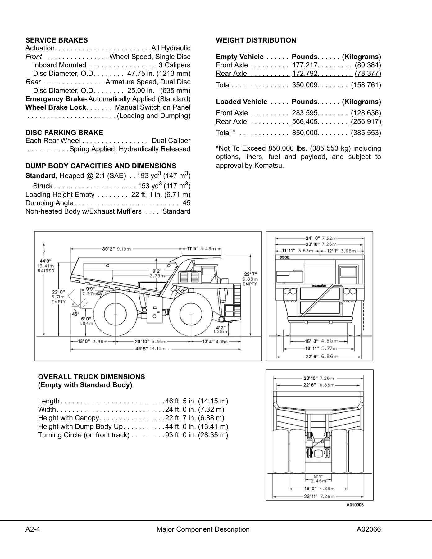 Komatsu 830E Dump Truck Shop Manual - Serial A30710 & Up (Full Time Axle Blower) PDF - Image 2
