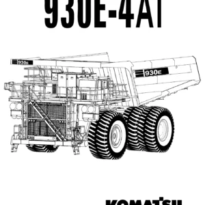 Komatsu 930E-4AT Dump Truck Parts Book PDF - Serial A30504-A30573 Illustrated Parts Catalog