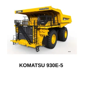 Komatsu 930E-5 Dump Truck Field Assembly Manual - CEAW009000 PDF Download