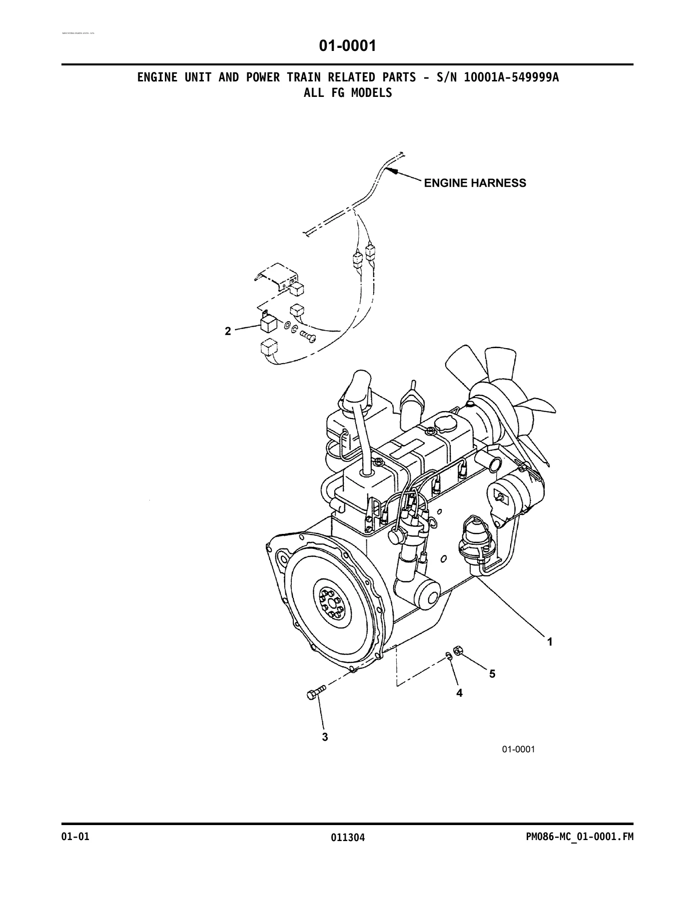 Komatsu BX-12 Series Forklift Chassis & Masts Parts Manual - FG20/25/30-12 & FD20/25/30-12 PDF - Image 2