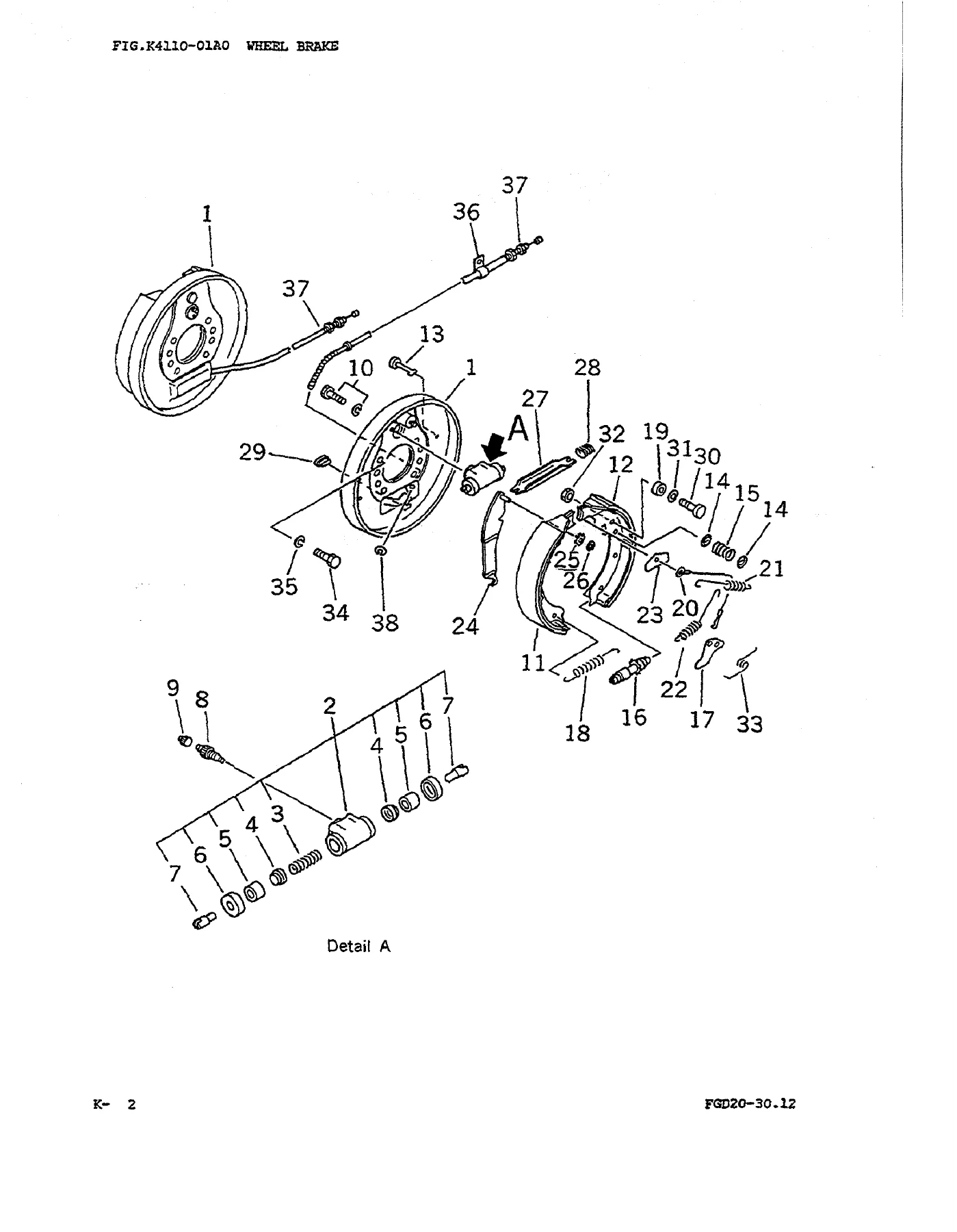 Komatsu BX Series Forklift Parts Book - FG20 FG25 FG30 FD20 FD25 FD30 Chassis Engine Mast - Image 3
