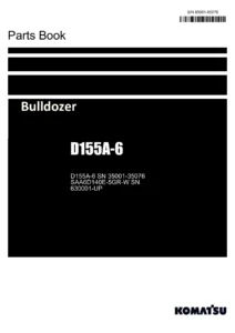 Komatsu D155A-6 Bulldozer Parts Book PDF - SAA6D140E-5GR-W Engine Parts Catalog Download