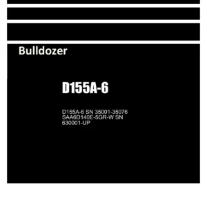Komatsu D155A-6 Bulldozer Parts Book PDF - SAA6D140E-5GR-W Engine Parts Catalog Download