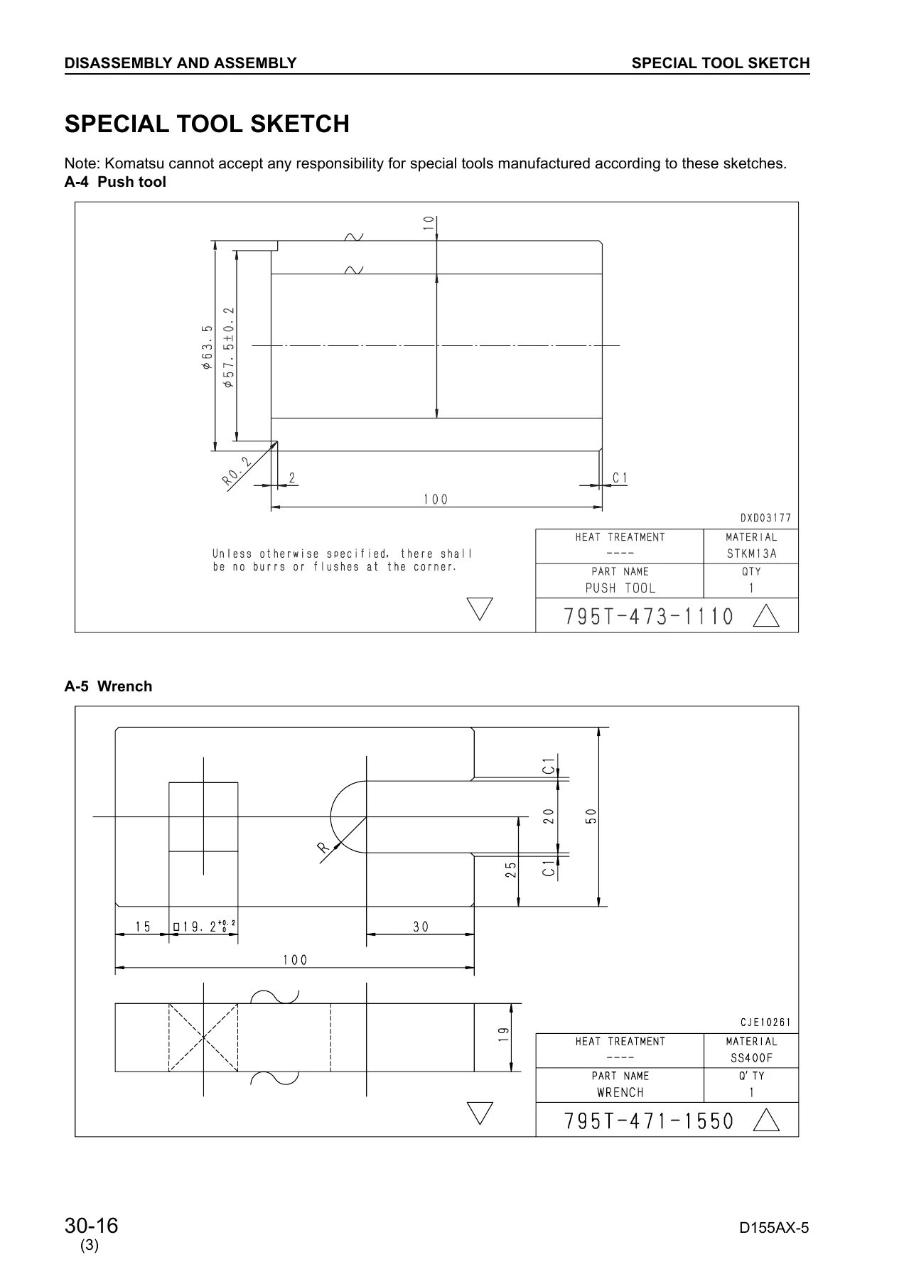Komatsu D155AX-5 Dozer Shop Manual SEBM034803 - Full PDF Download - Image 2