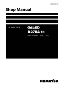 Komatsu D275A-5R GALEO Bulldozer Shop Manual - Complete Workshop Service Repair Manual PDF