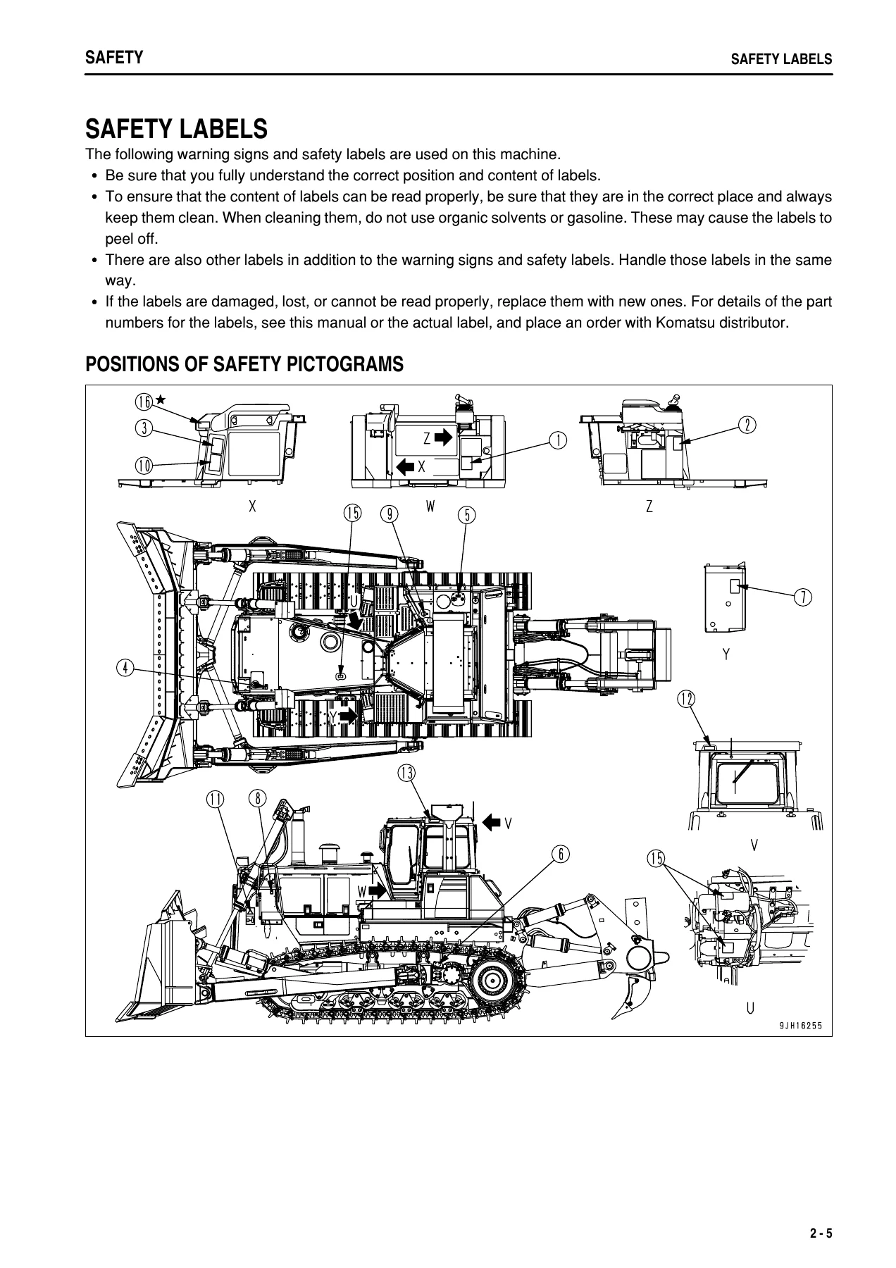 Komatsu D375A-6R Bulldozer Operation & Maintenance Manual - Serial 65001 & Up PDF - Image 2