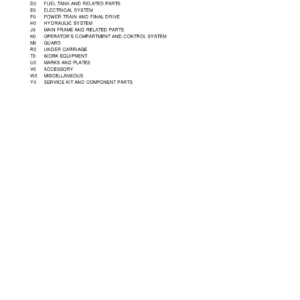 Komatsu D37E-5 Dozer Parts Catalog - Serial 3001-Up PDF Download