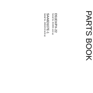Komatsu D51EX-22 D51PX-22 Parts Book PDF - SAA6D107E-1 Parts Catalog KEPB023312