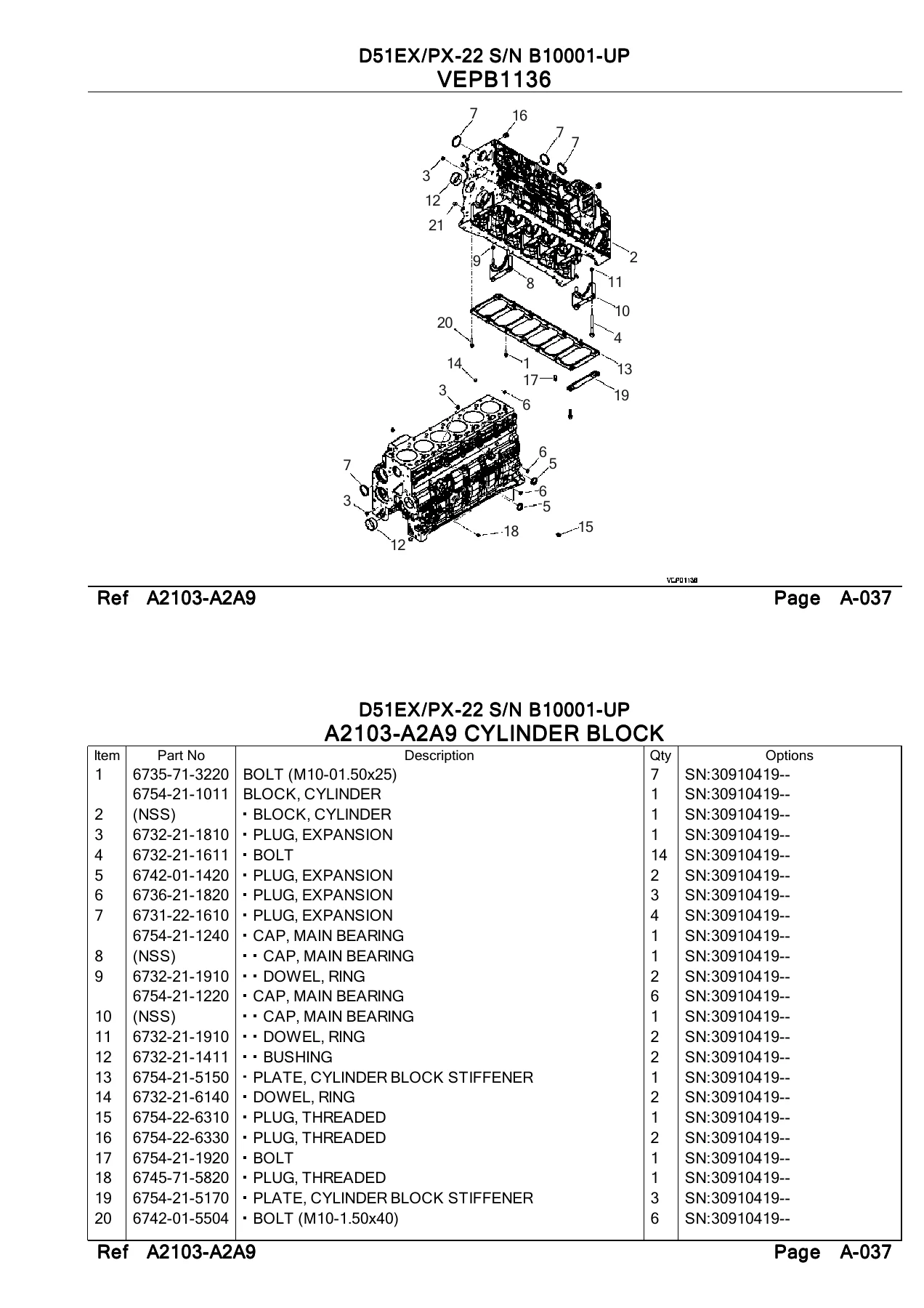 Komatsu D51EX-22 D51PX-22 Parts Catalog PDF - Serial B10001-UP Crawler Dozer - Image 3