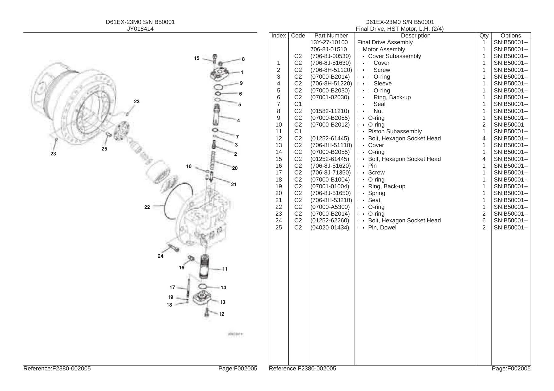 Komatsu D61EX-23M0 Bulldozer Parts Book KEPB034500 - PDF Download - Image 3