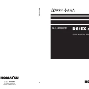 Komatsu D61EX-23M0 Bulldozer Parts Book KEPB034500 - PDF Download