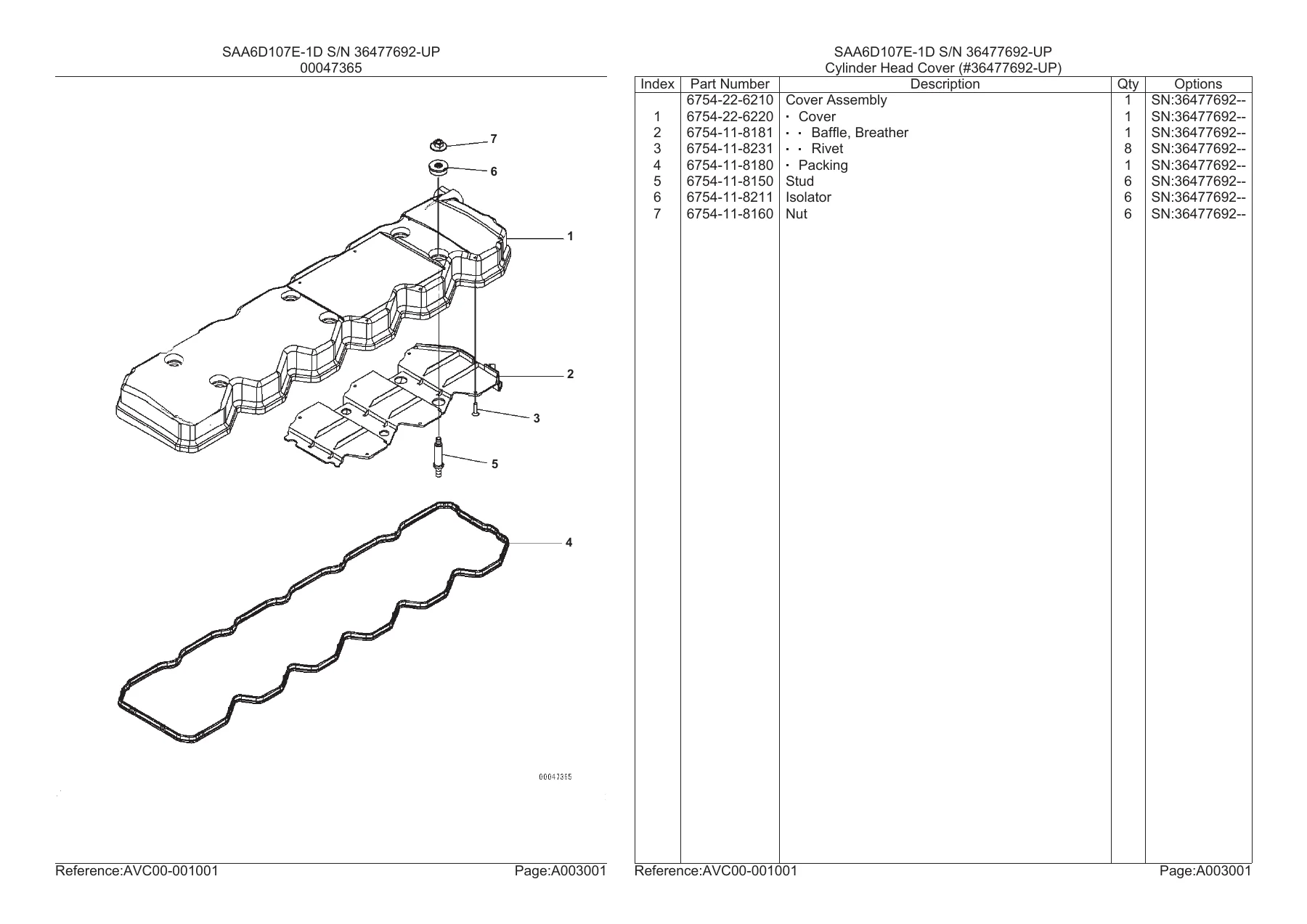 Komatsu D61EX-23M0 Parts Book KEPB034501 Serial B50001 and Up - Image 2