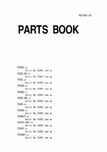 Komatsu FD50AYT-10 Forklift Parts Catalog PDF β FD/FG Series 10 FD35 FD40 FD45 FD50 Parts Book Download