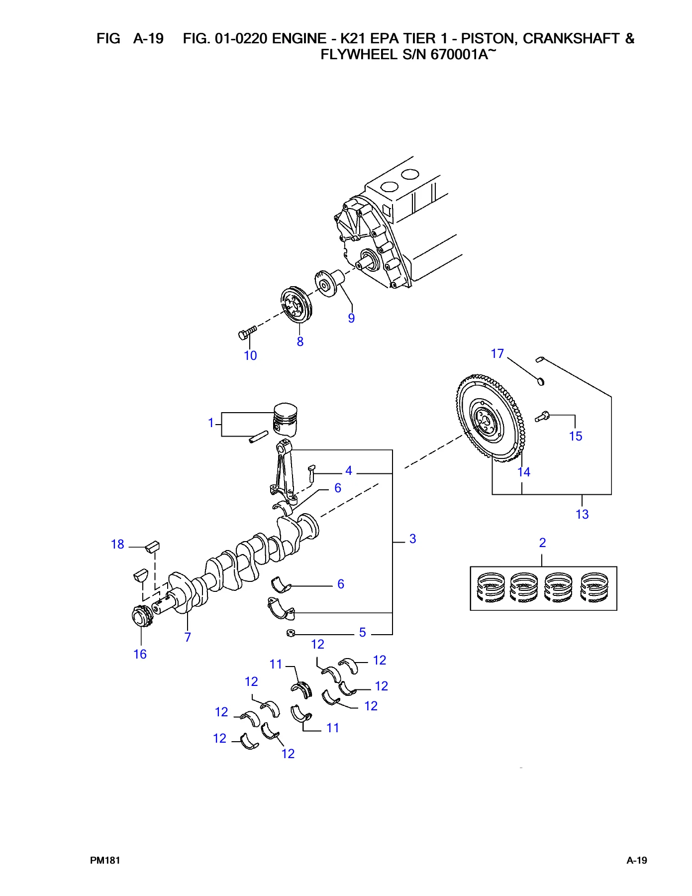 Komatsu FG15 FG18 AX20 Series Forklift Parts Catalog Manual - SN 670001A and Up - Image 3